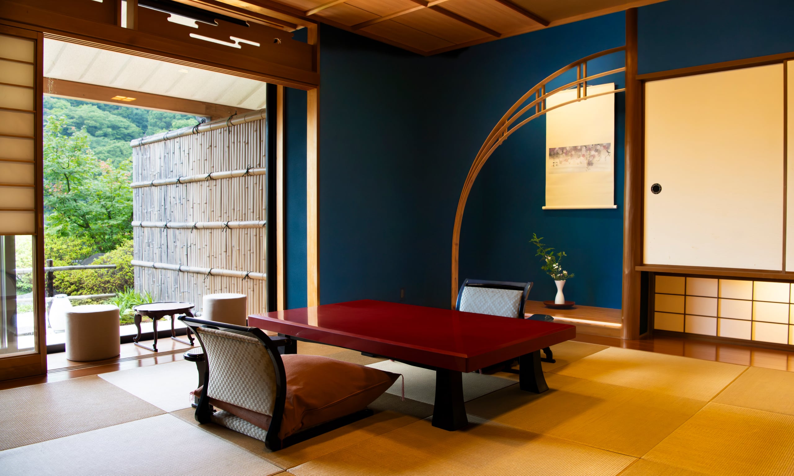 京都 嵐山の旅館 嵐月 離れの客室